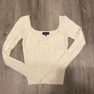 MAJORELLE: Cream Sweater Size XS